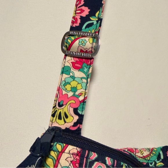 Vintage Vera Bradley Navy and Pink Floral Crossbody Bag - Picture 5 of 10
